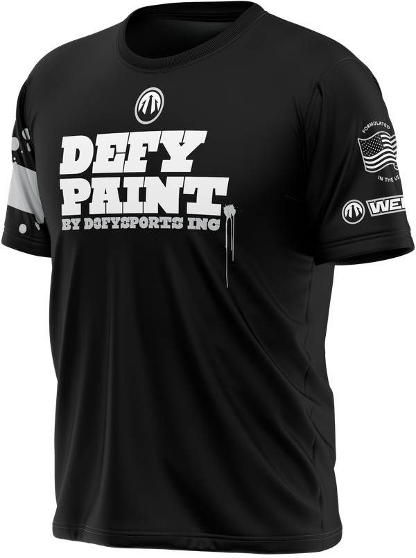 WEPNZ X DEFY PAINT (BLACK/WHITE) TECH SHIRT