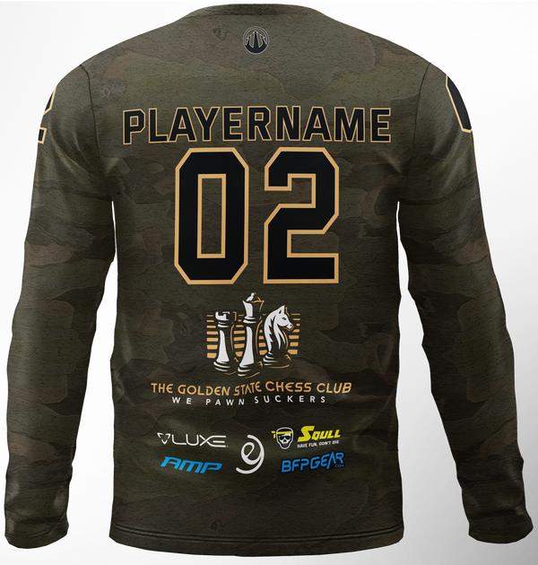 GOLDEN STATE CHESS CLUB CAMO STRIKER (PRACTICE) JERSEY