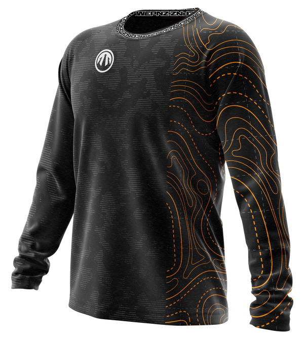 Topographic Asym Black Striker (Practice) Jersey