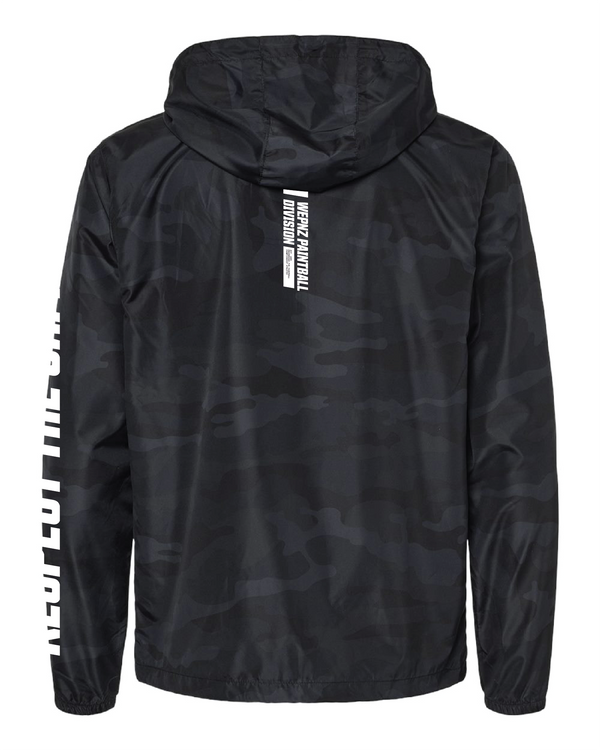 Black Camo Respect The Game Windbreaker