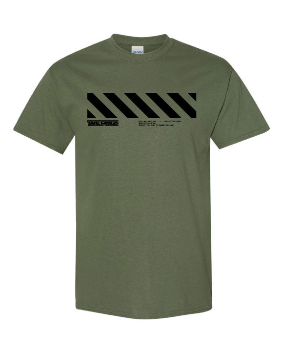 Hazard Olive Cotton Blend T-Shirt