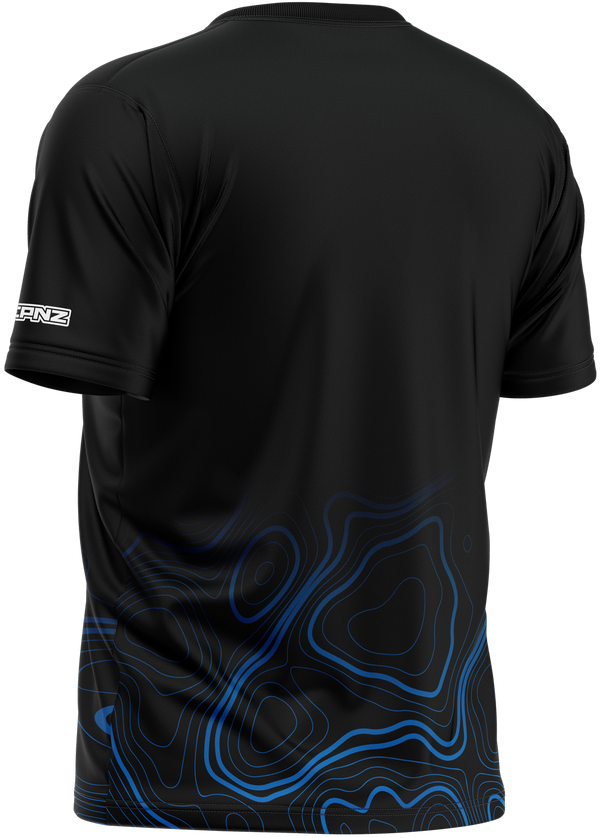 Black and Blue Sonar Tech Shirt