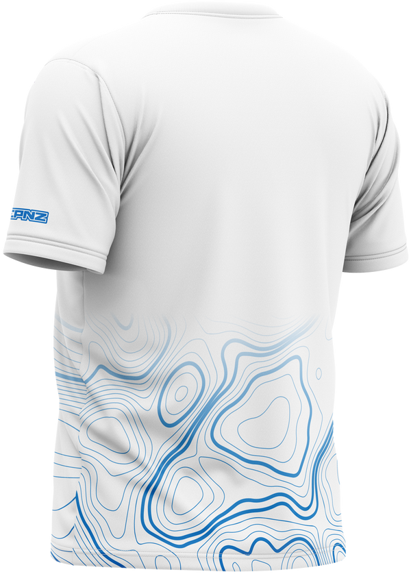 White and Blue Sonar Tech Shirt