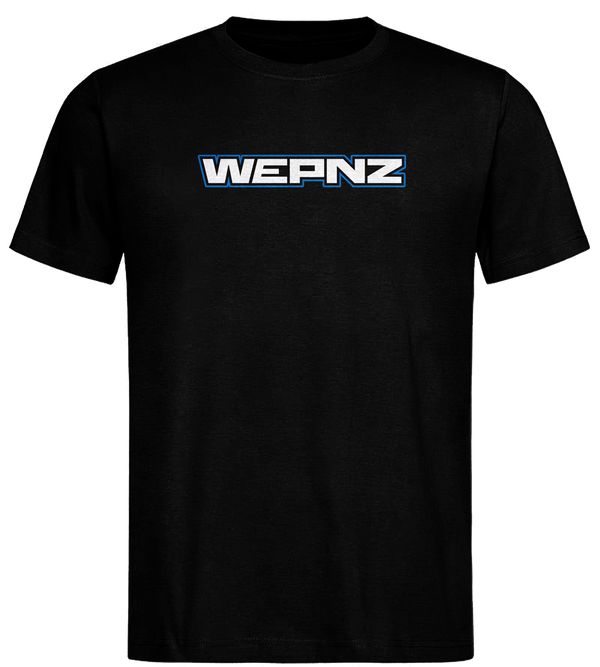 Wepnz (Black) Circle Logo Cotton Blend T-Shirt