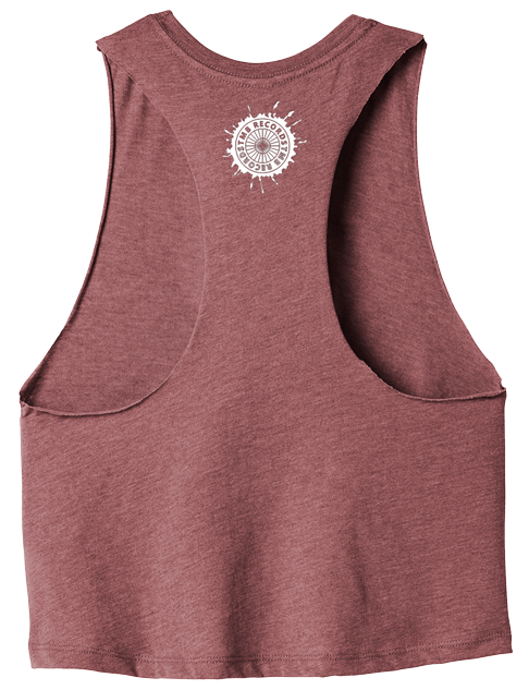 Wepnz Heather Mauve Cotton Women's Tank Top