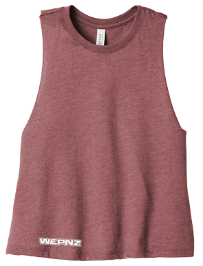 Wepnz Heather Mauve Cotton Women's Tank Top