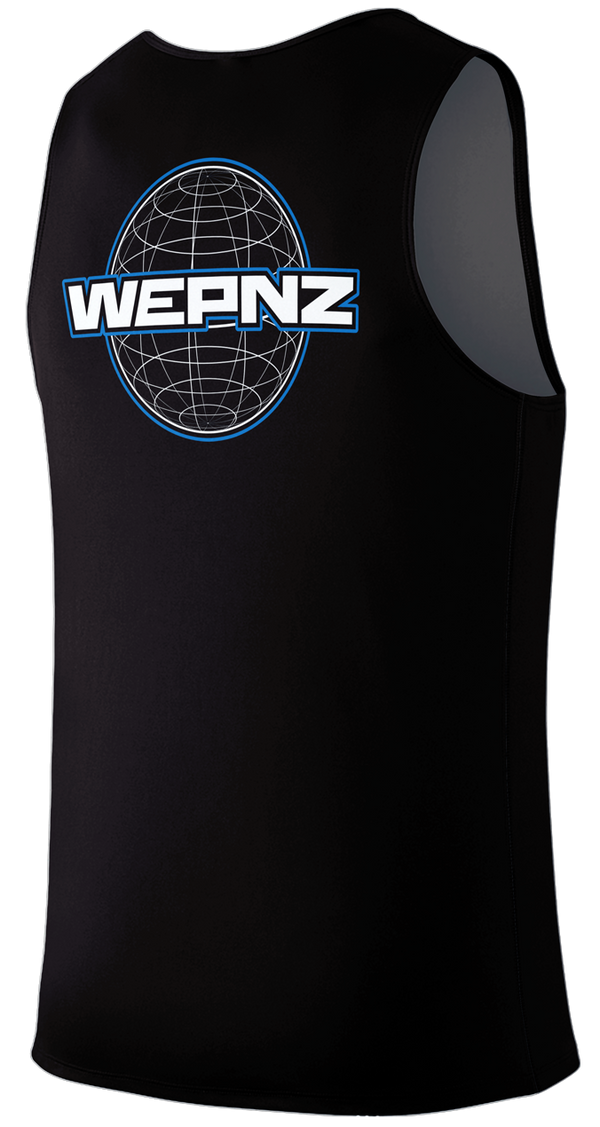 Wepnz Globe Black Tank Top