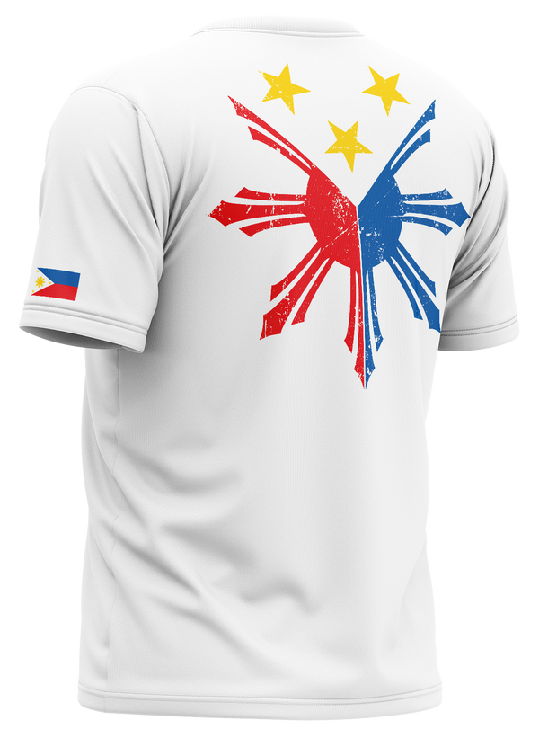 Team Philippines Distress White Tech Shirt